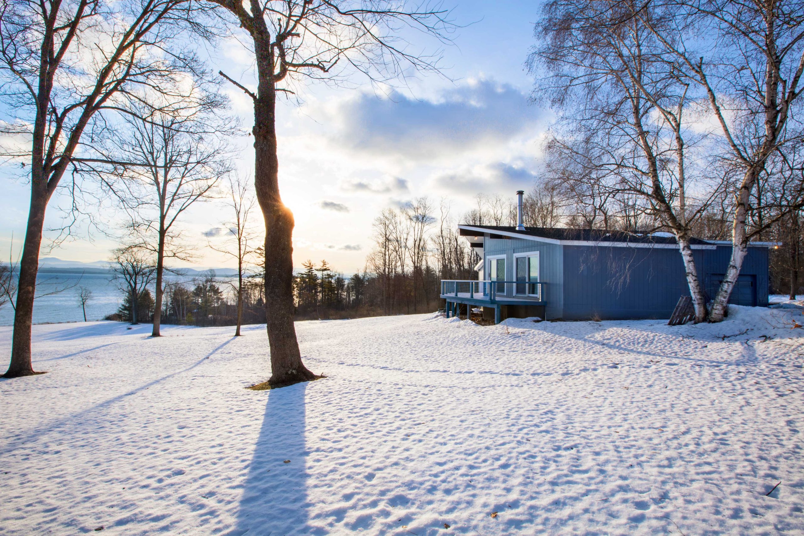 The house is an oasis year-round. Enjoy our complimentary snow shoes on our 7 acre sprawling (and completely private) lawn. Or bring your own cross-country skis.