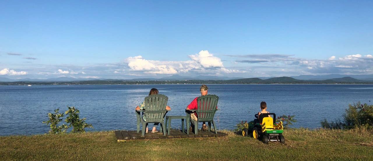 Enjoying Lake Champlain View