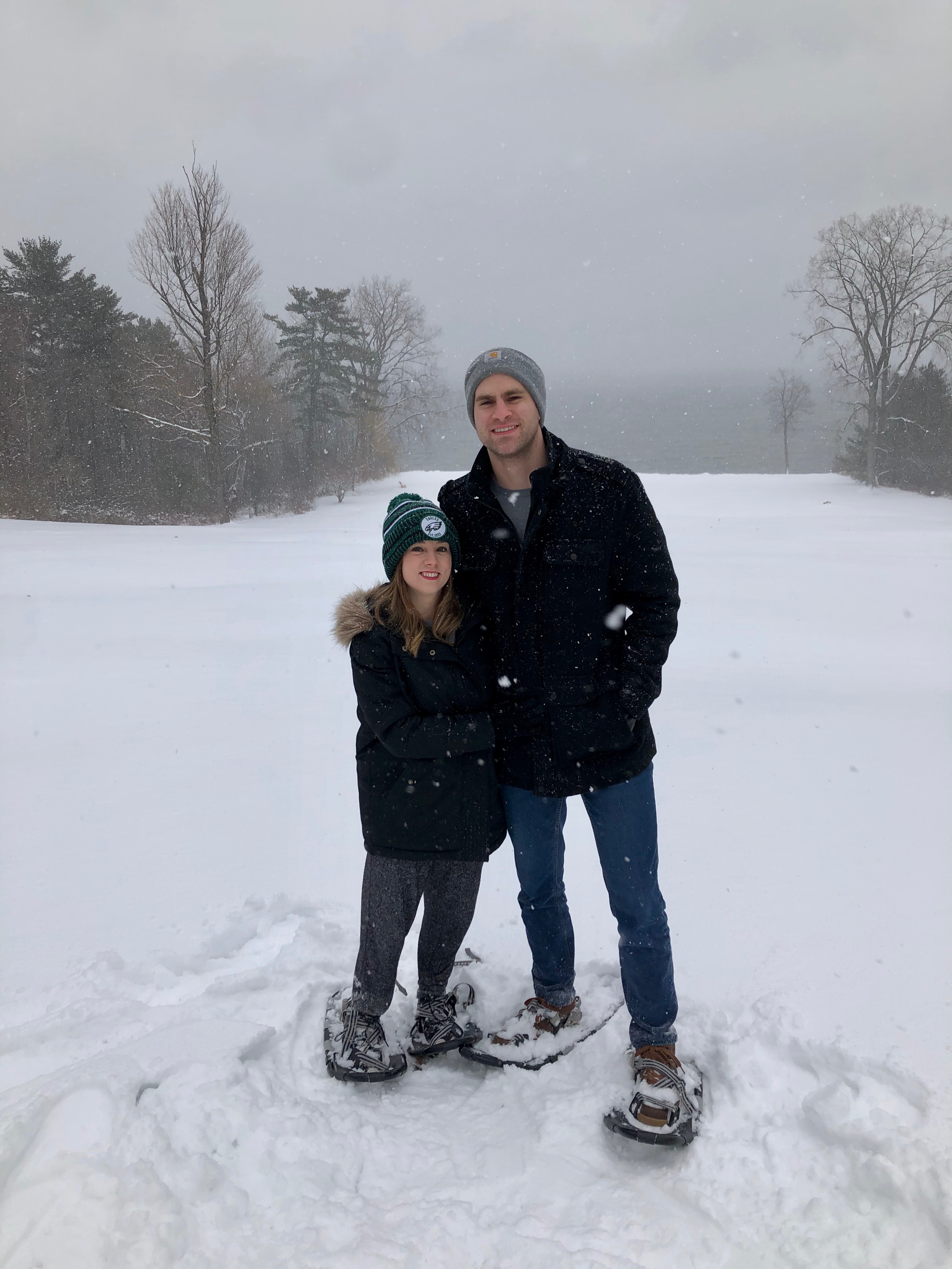 snow shoeing