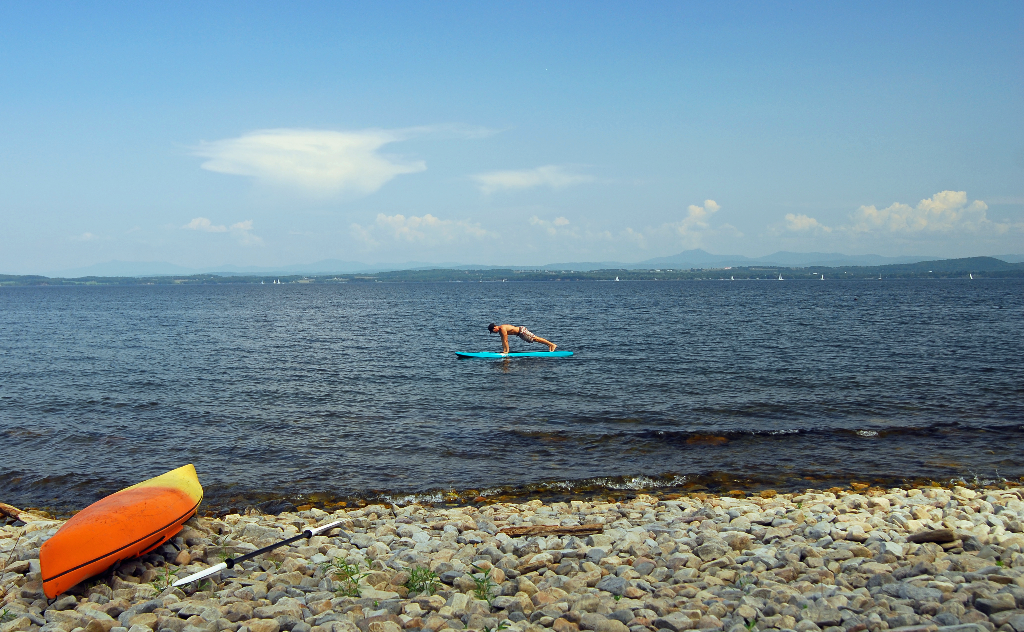 Bring your workout routine lake-top.