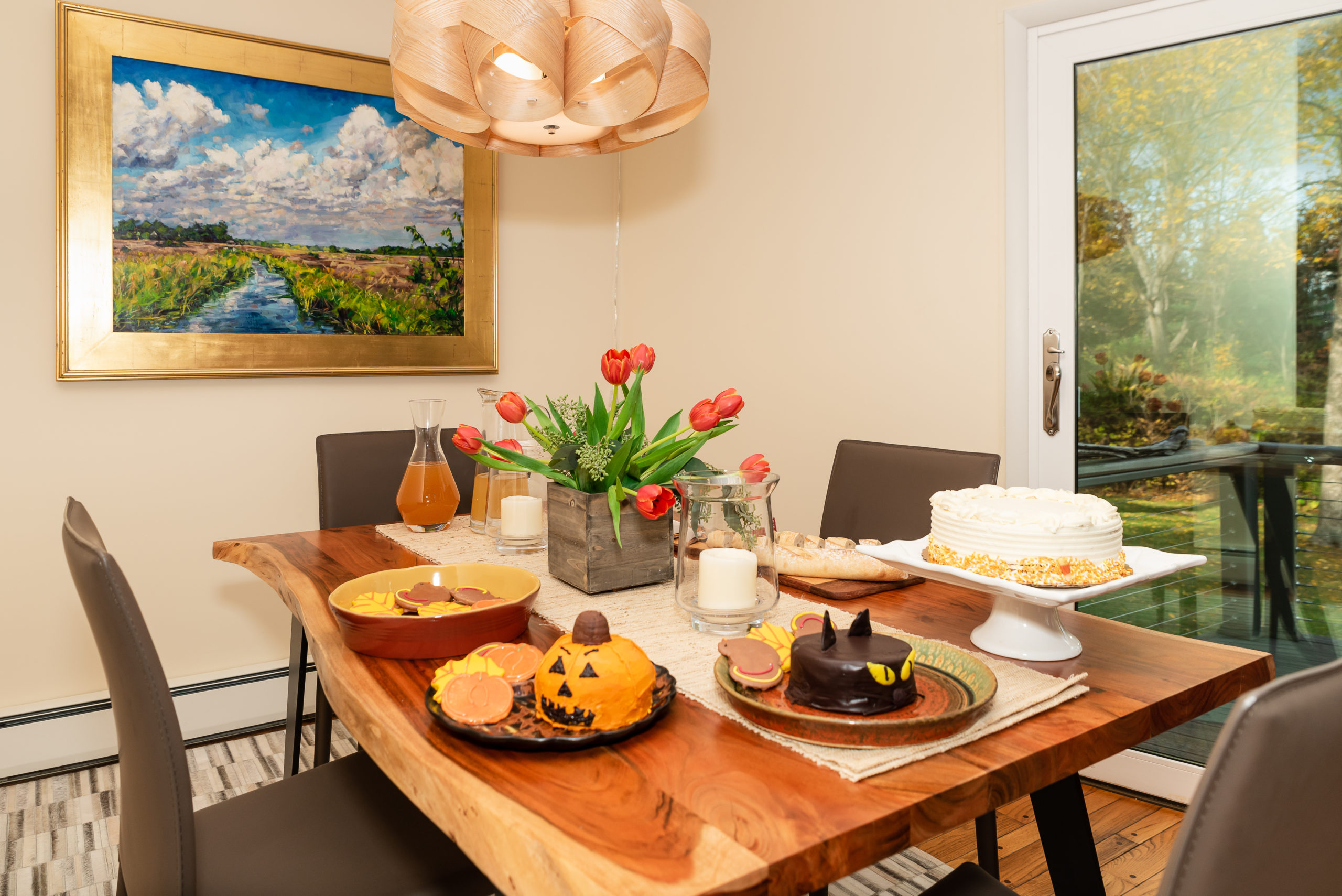 Party-ready table for special occasions and holidays.